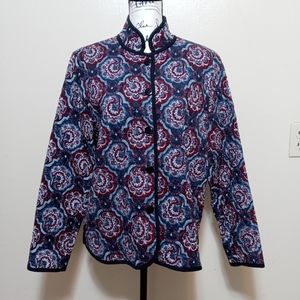 Bonworth Fun Fall Quilted Paisley Cotton Jacket M